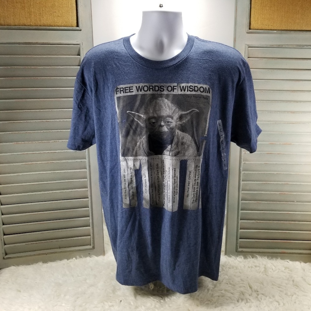 Star Wars Tshirt - YODA FREE WORDS OF WISDOM L